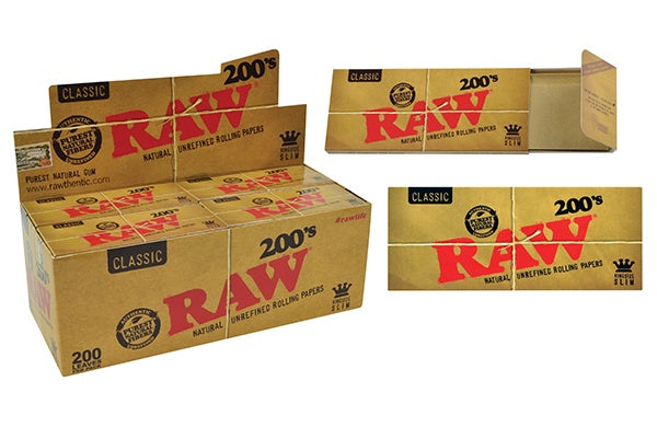 RAW Classic Creaseless Kingsize Slim 200's