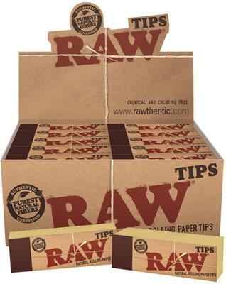 RAW 773 Unbleached ROLL-UP Tips